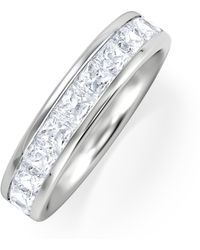 The Diamond Store - Princess Diamond Half Eternity Ring 1.50Ct H/Si - Lyst