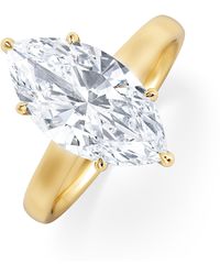 The Diamond Store - Amora Marquise 3.11Ct Hidden Halo Lab Diamond Engagement Ring G/Vs Set - Lyst