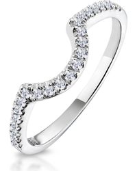 The Diamond Store - Ella Matching Wedding Band 0.30Ct G/Si Diamond - Lyst