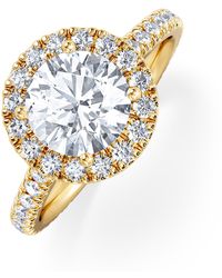 The Diamond Store - 2.30Ct Reina Lab Diamond Halo Engagement Ring - Lyst