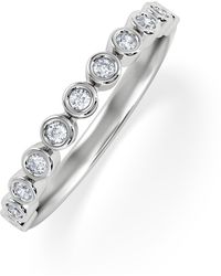 The Diamond Store - Entwine 0.42Ct Round Cut Lab Diamond Half Band Eternity Ring - Lyst