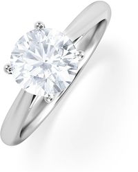 The Diamond Store - 1.50Ct Diamond Engagement Ring Elysia Lab F/Vs1 Igi Certified - Lyst