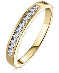 The Diamond Store - Rae 18K Diamond Half Band Eternity Ring 0.25Ct G/Vs - Lyst
