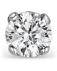 The Diamond Store - Single Stud Diamond Earring 0.20Ct Premium Quality 18Kw - Lyst