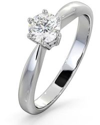 The Diamond Store - Certified 0.50Ct Chloe High Engagement Ring G/Si1 - Lyst