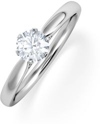 The Diamond Store - Half Carat Diamond Engagement Ring Low Chloe Lab F/Vs1 - Lyst
