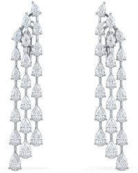 The Diamond Store - Luxe 10.00Ct Lab Diamond Chandelier Earrings With Igi Certified Pear-Cut Diamonds - Lyst