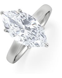 The Diamond Store - Amora Marquise 3.00Ct Lab Diamond Engagement Ring G/Vs Set - Lyst
