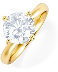 The Diamond Store - 2 Carat Diamond Engagement Ring Lily Lab F/Vs1 18K Igi Certified - Lyst