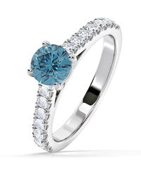 The Diamond Store - Natalia Lab Diamond 1.50Ct Side Stone Ring - Lyst