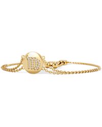 The Diamond Store - Astrology Virgo 0.07Ct Lab Grown Diamond Adjustable Medallion Bracelet 18K Vermeil - Lyst