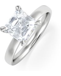 The Diamond Store - Origin 2.00Ct Asscher Cut Lab Diamond Solitaire Engagement Ring - Lyst