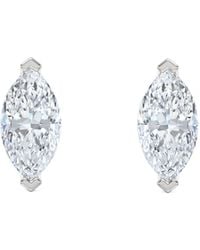 The Diamond Store - 1.00Ct Marquise Cut Lab Diamond Stud Earrings - Lyst