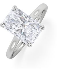 The Diamond Store - Amora Radiant 3.00Ct Lab Diamond Engagement Ring G/Vs1 Set - Lyst
