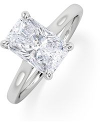 The Diamond Store - Amora Radiant 2.00Ct Lab Diamond Engagement Ring F/Vs1 Set - Lyst
