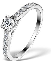 The Diamond Store - Sidestone Lab Diamond Ring Adelle 0.85Ct G/Vs1 - Lyst