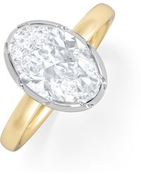 The Diamond Store - Muse 2.00Ct Oval Cut Lab Grown Solitaire Engagement Ring - Lyst