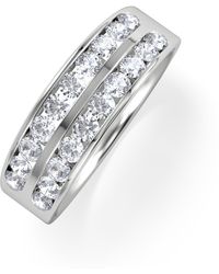 The Diamond Store - Lucy 18K Diamond Eternity Ring 1.00Ct G/Vs - Lyst