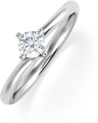 The Diamond Store - Lily Certified Lab Diamond Engagement Ring 0.25Ct G/Vs1 - Lyst