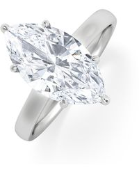 The Diamond Store - Amora Marquise 3.11Ct Hidden Halo Lab Diamond Engagement Ring G/Vs Set - Lyst