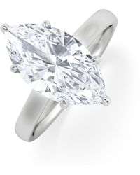 The Diamond Store - Amora Marquise 3.11Ct Hidden Halo Lab Diamond Engagement Ring G/Vs Set - Lyst