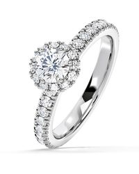 The Diamond Store - Alessandra Lab Diamond Engagement Ring 1.10Ct F/Vs1 - Lyst