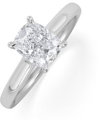 The Diamond Store - Amora 1.00Ct Elongated Cushion Cut Lab Diamond Solitaire Engagement Ring - Lyst