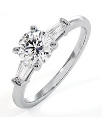 The Diamond Store - Isadora Gia Diamond Engagement Ring 18Kw 0.90Ct G/Si2 - Lyst