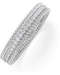 The Diamond Store - Woven 0.25Ct Lab Diamond Eternity Ring - Lyst