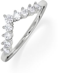 The Diamond Store - Starlit 0.30Ct Lab Diamond Wishbone Ring H/Si Quality - Lyst