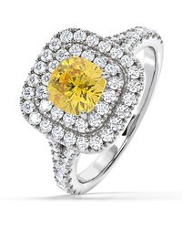 The Diamond Store - Anastasia Lab Diamond 1.65Ct Halo Ring - Lyst