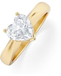 The Diamond Store - Naomi Heart Cut Lab Diamond Engagement Ring 1.00Ct H/Si - Lyst