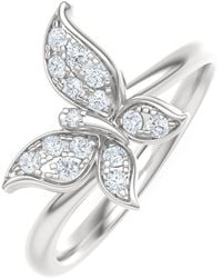 The Diamond Store - Papillon 0.19Ct Lab Diamond Ring - Lyst