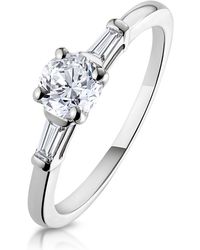 The Diamond Store - Isadora Diamond Engagement Ring 18Kw 0.65Ct G/Si2 - Lyst