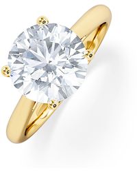 The Diamond Store - Elysia 3.00Ct Lab Diamond Round Cut Engagement Ring - Lyst