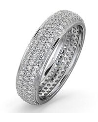 The Diamond Store - 1Ct H/Si Diamond 18K Full Band Ring - Lyst