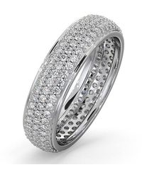 The Diamond Store - 1Ct H/Si Diamond 18K Full Band Ring - Lyst