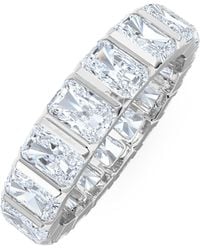 The Diamond Store - Sempre Bezel Radiant Cut 3.00Ct Lab Diamond Eternity Ring - Lyst