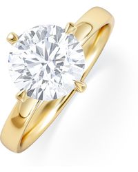 The Diamond Store - Origin Twist 2.00Ct Round Cut Lab Diamond Solitaire Engagement Ring - Lyst