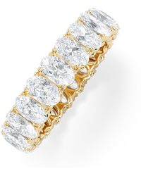 The Diamond Store - Luxe 4.00Ct Lab Diamond Eternity Ring With Igi Certified Oval-Cut Diamonds - Lyst