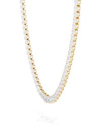 The Diamond Store - Luxe 33.00Ct Lab Diamond Necklace With Igi Certified Oval-Cut Diamonds - Lyst