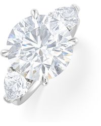 The Diamond Store - Adore 6.00Ct Round Cut Lab Diamond 3 Stone Engagement Ring - Lyst
