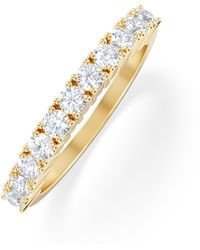 The Diamond Store - Twilight Lab Diamond 0.50Ct H/Si Half Eternity Ring - Lyst