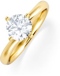 The Diamond Store - 1 Carat Diamond Engagement Ring Lily Lab F/Vs1 18K Igi Certified - Lyst
