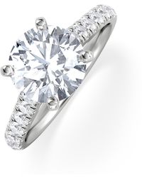 The Diamond Store - Natalia Lab Diamond Engagement Side Stone Ring 2.50Ct F/Vs1 - Lyst