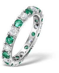 The Diamond Store - Emerald 1.10Ct G/Vs Diamond Eternity Ring Item Hg20-422Gxus - Lyst