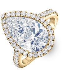 The Diamond Store - Diana 5.90Ct Lab Diamond Pear Cut Engagement Ring - Lyst