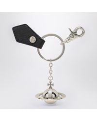 Vivienne Westwood - 3D Orb Schwarzer Metall-Schlüsselanhänger - Lyst