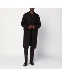 Harris Wharf London - Cappotto monopetto in lana - Lyst