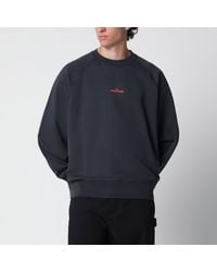 Stone Island - Cotton Sweatshirt With Logo Prints - Lyst